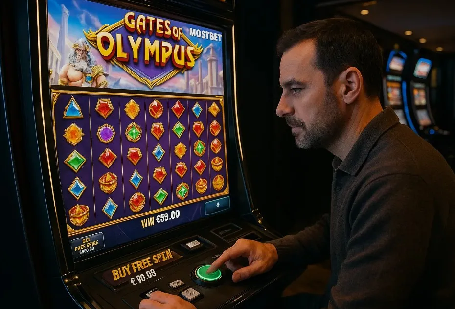 Caça‑níquel Gates of Olympus no Mostbet: mecânica, bônus e estratégia