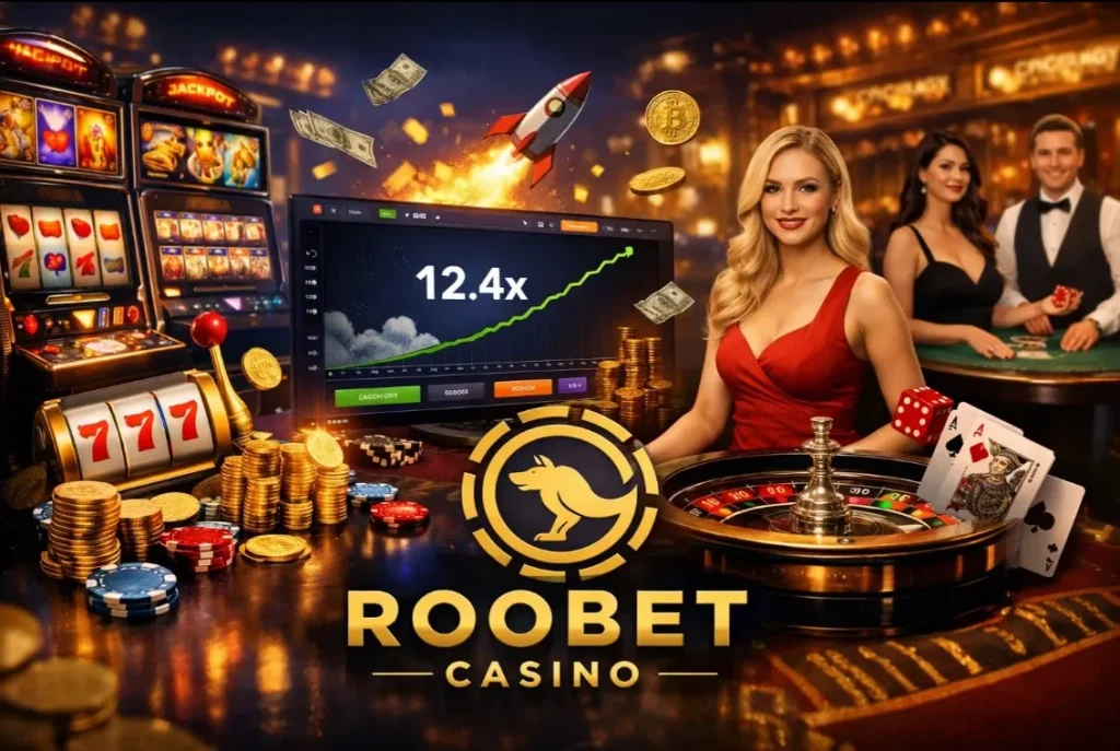 Quais jogos estão disponíveis no Roobet: caça-níqueis, jogos crash e cassino ao vivo